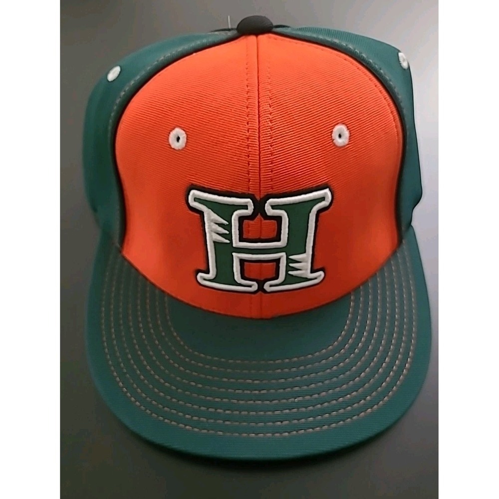 Pacific Headwear Cap Hat Unknown H Logo Green Orange LG-XL 7 3/8 - 8 Pro‎ Lid